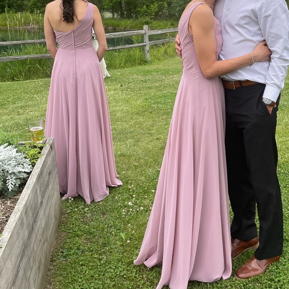 David’s bridal bridesmaid dress, color Quarts. worn once. In perfect condition. - Picture 4 of 4